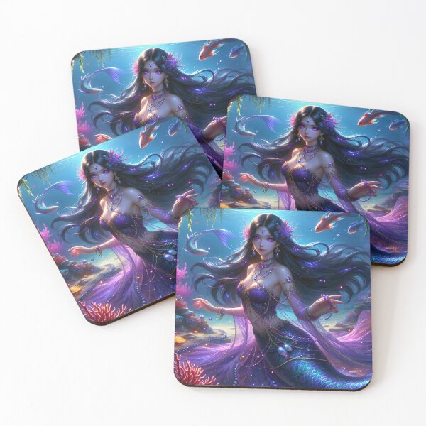 Item preview, Ashera - She Who Walks The Sea - Mermaid designed and sold by Mermaid's Whimsy.