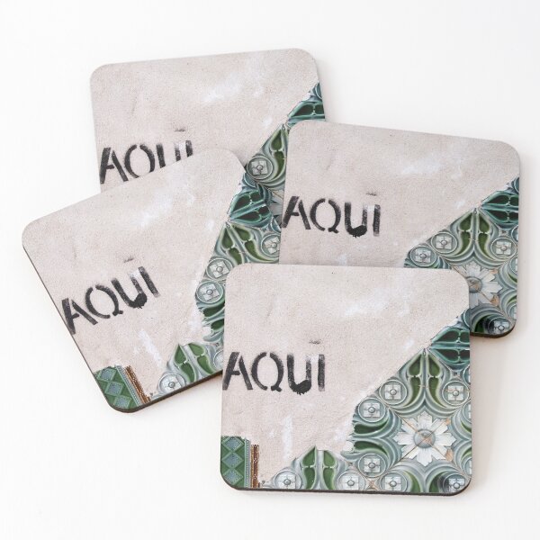 Item preview, AQUI - Graffiti seen in Lagos, Portugal  designed and sold by WesternExposure.