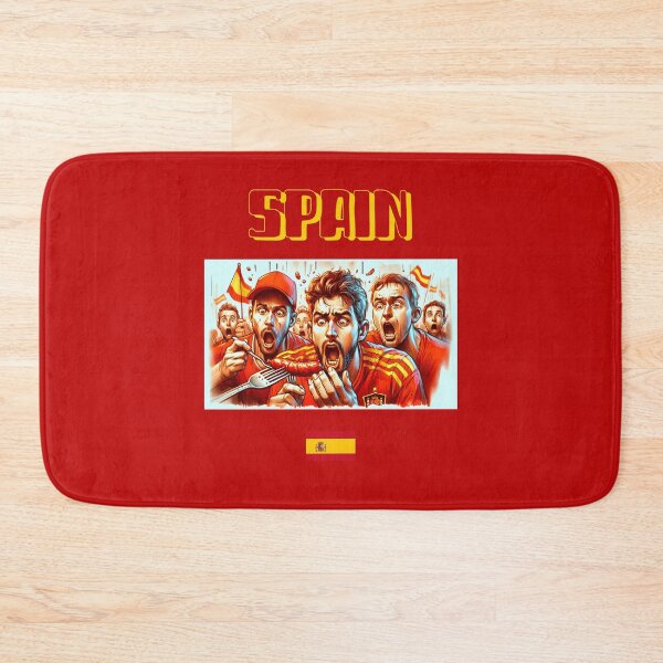 Item preview, Spain Fans Euro24, sausage on a Fork. designed and sold by Get-Forked.
