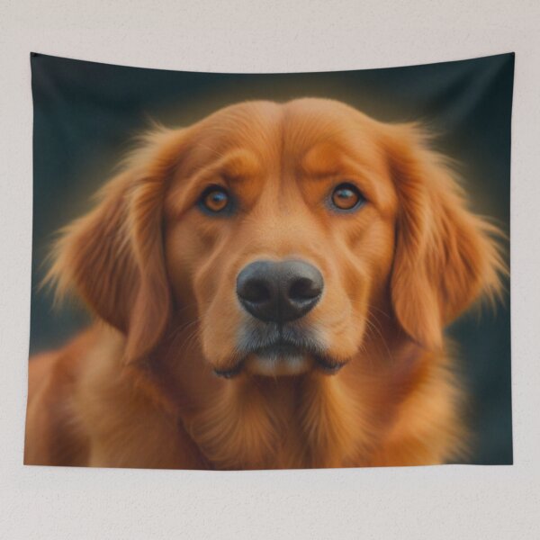 Item preview, Cute orange dog portrait designed and sold by mikaws.