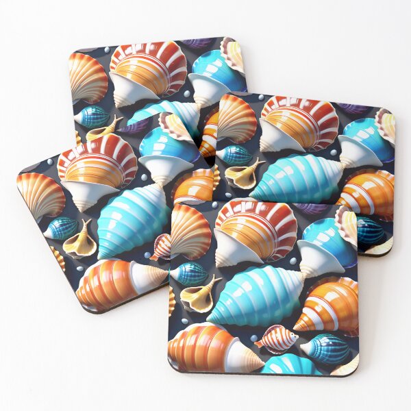 Item preview, Colorful Seashell Pattern Design designed and sold by TheArtOfPat.