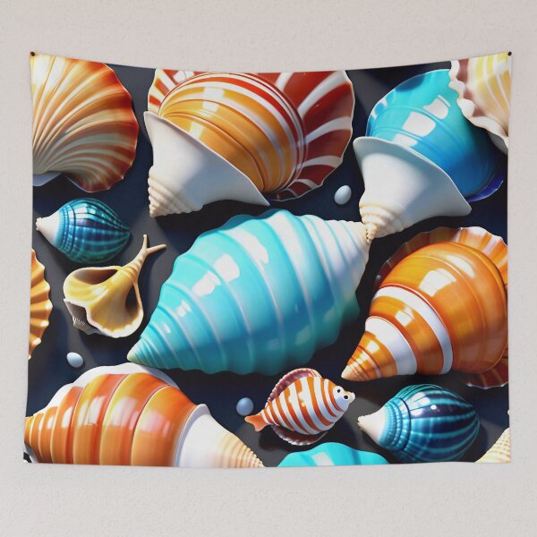 Item preview, Colorful Seashell Pattern Design designed and sold by TheArtOfPat.