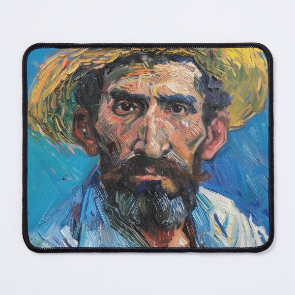 Item preview, Colombian man | Painting in the style of Vincent van Gogh designed and sold by ComicsFactory.