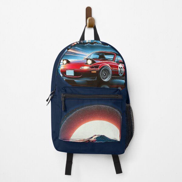 Item preview, Red Miata NA 10 in front of mt. Fuji at night designed and sold by mugooooo.