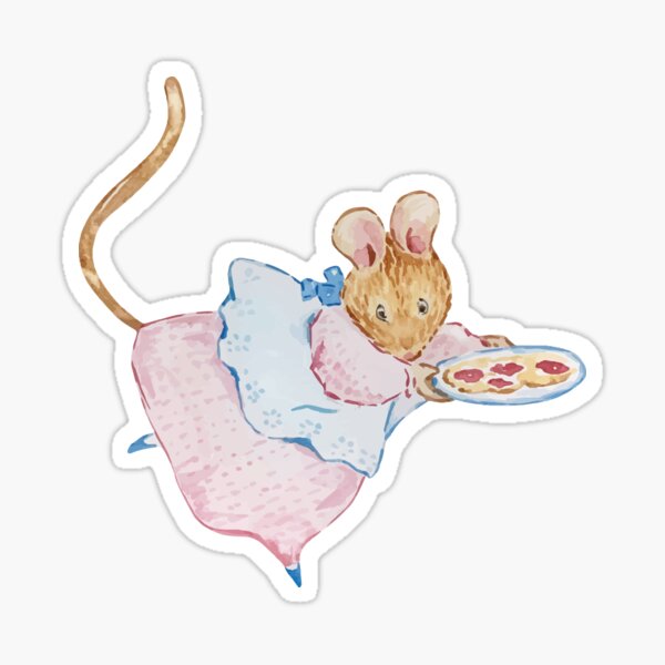 Item preview, Cottagecore Mouse with cookies | Children's Illustration  designed and sold by KittyStrand.