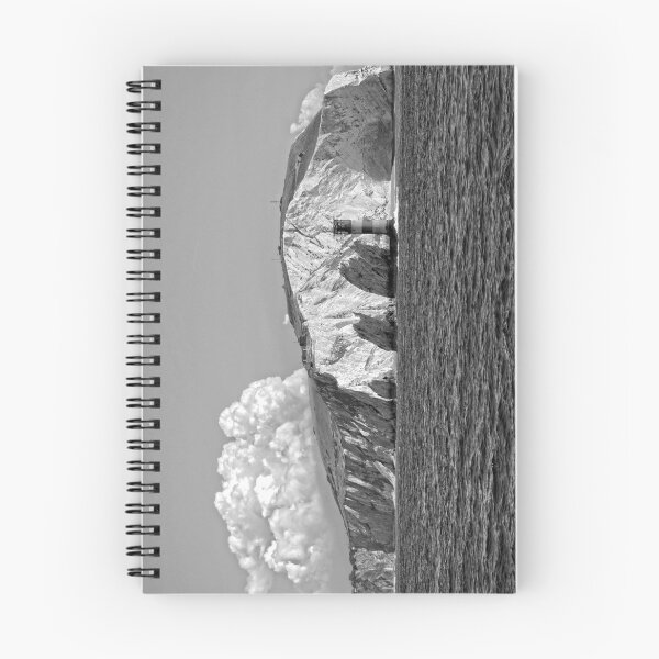 Item preview, Monochrome Majesty: Lymington UK White Cliffs and Lighthouse designed and sold by InbalTurShalom.