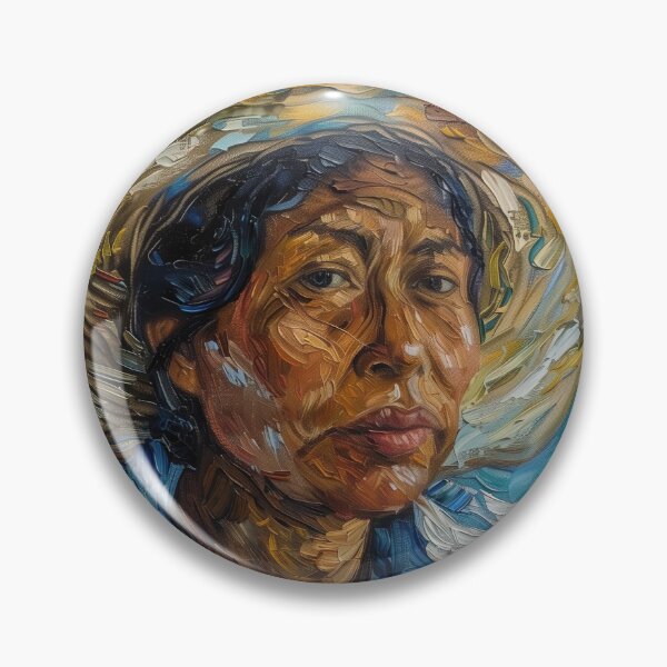 Item preview, Colombian woman | Painting in the style of Vincent van Gogh designed and sold by ComicsFactory.