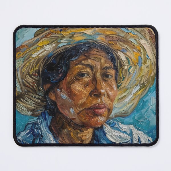 Item preview, Colombian woman | Painting in the style of Vincent van Gogh designed and sold by ComicsFactory.