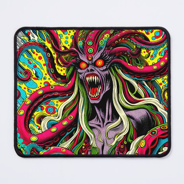 Item preview, Trippy Psychedelic Mythical Sea Hag designed and sold by AIPixelMaster.