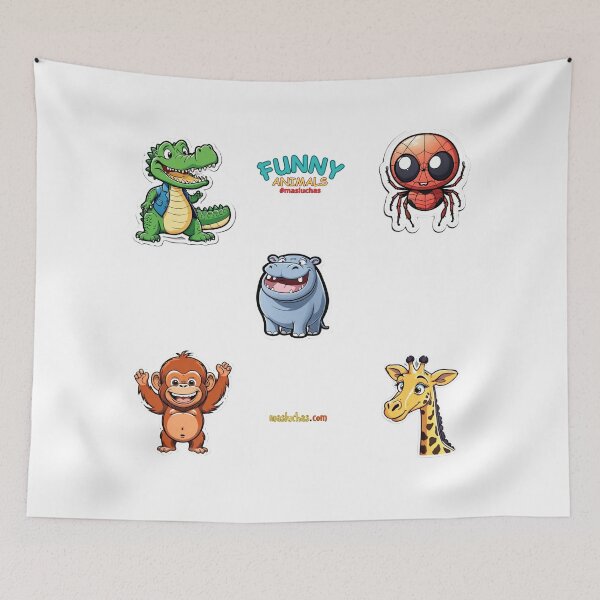 Item preview, Stickers Funny Animals Template Sticker - 2 - #masluchas designed and sold by masluchas.
