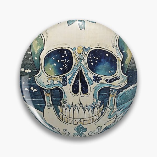 Item preview, Japanese Ukiyo-e Skull/2 designed and sold by Synthwave Poem.