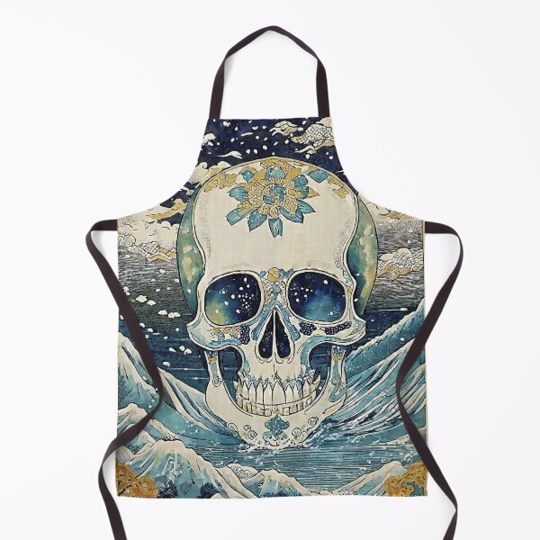 Item preview, Japanese Ukiyo-e Skull/2 designed and sold by Synthwave Poem.
