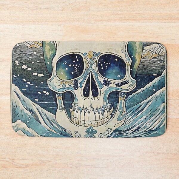 Item preview, Japanese Ukiyo-e Skull/2 designed and sold by Synthwave Poem.