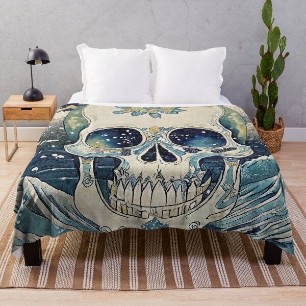 Item preview, Japanese Ukiyo-e Skull/2 designed and sold by Synthwave Poem.