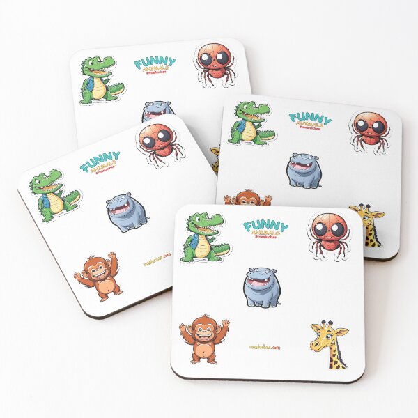 Item preview, Stickers Funny Animals Template Sticker - 2 - #masluchas designed and sold by masluchas.