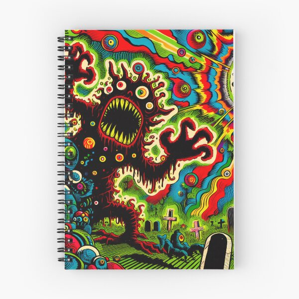 Item preview, Trippy Psychedelic Oblivion Cemetery Monster designed and sold by AIPixelMaster.