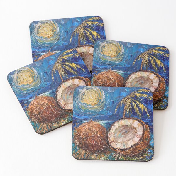 Item preview, Coconut | Painting in the style of Vincent van Gogh designed and sold by ComicsFactory.