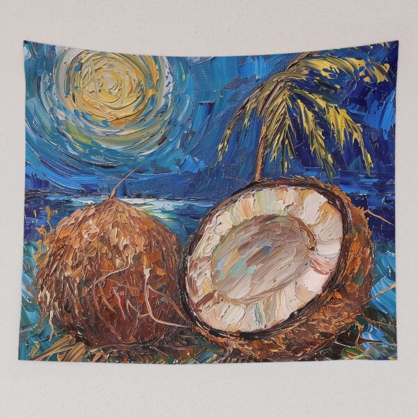 Item preview, Coconut | Painting in the style of Vincent van Gogh designed and sold by ComicsFactory.