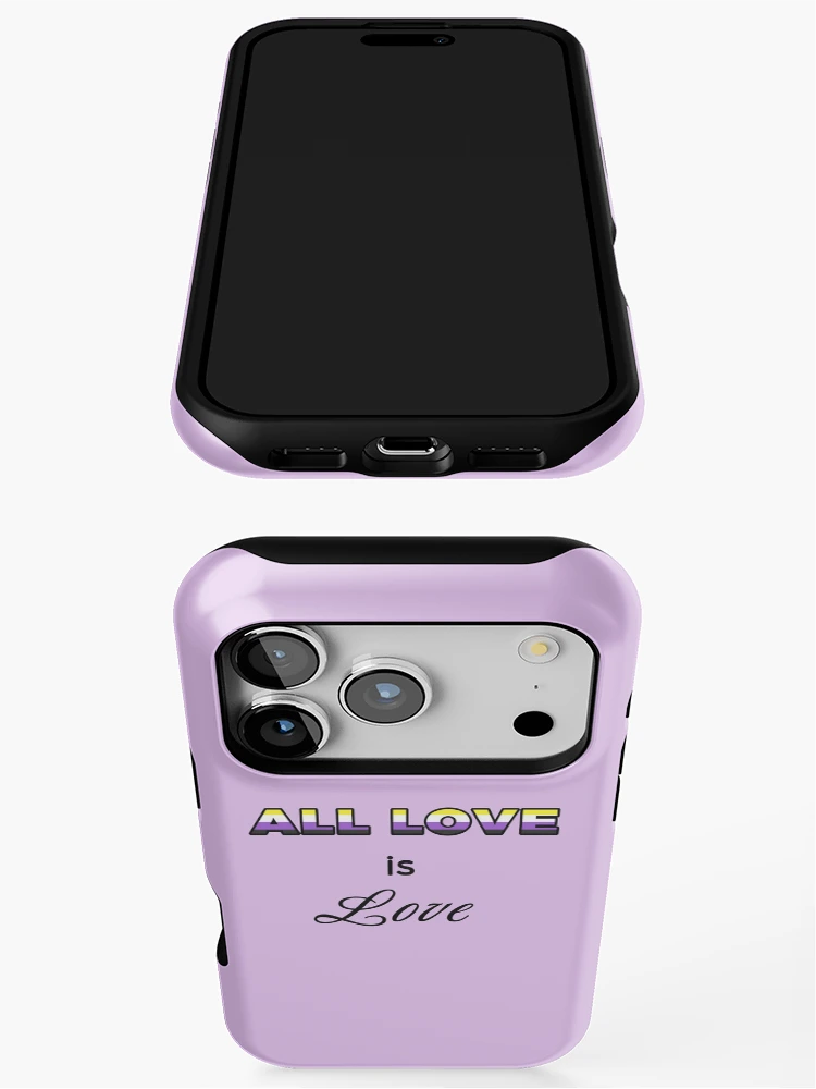 Thumbnail 3 of 4, iPhone Case, All Love is Love: Nonbinary designed and sold by RayRayViolet.