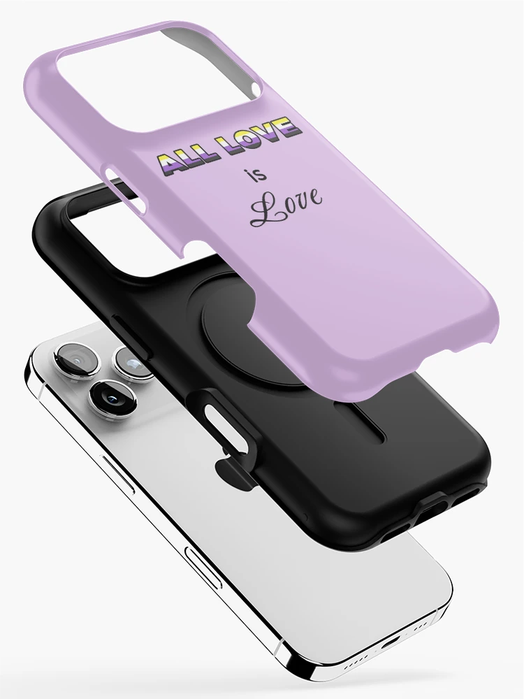 Thumbnail 2 of 4, iPhone Case, All Love is Love: Nonbinary designed and sold by RayRayViolet.