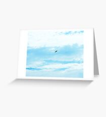 Flying through the Clouds Greeting Card