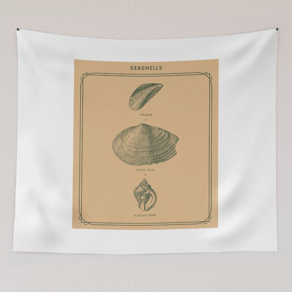 Item preview, Sea shell chart - Animal Graphic Tee - Relax - Beach - Hawaiian - Vintage designed and sold by DeCodeArtShop.