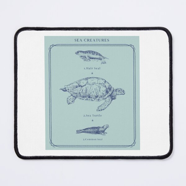 Item preview, Sea creatures chart - Animal Graphic Tee - Relax - Beach - Hawaiian - Vintage designed and sold by DeCodeArtShop.