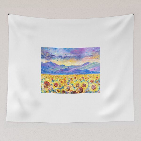 Item preview, Sunflower Fields Near The Pyrenees  designed and sold by Natalia_Shchip.