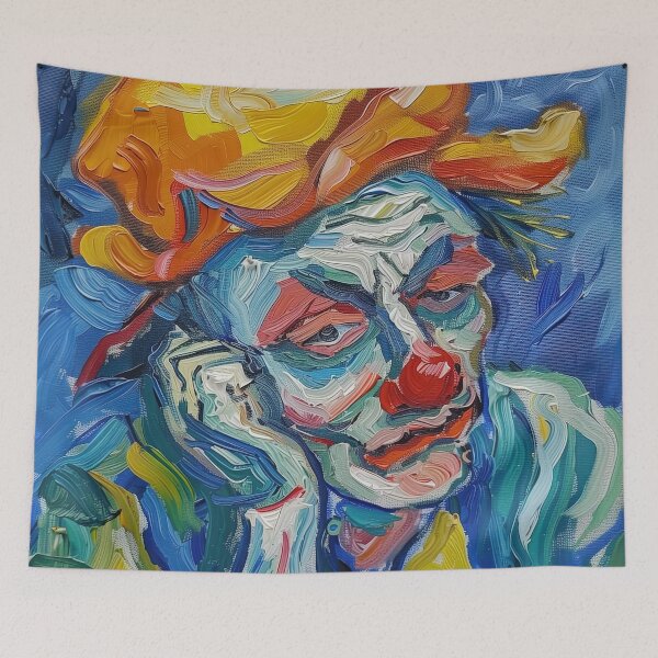 Item preview, Clown | Painting in the style of Vincent van Gogh designed and sold by ComicsFactory.