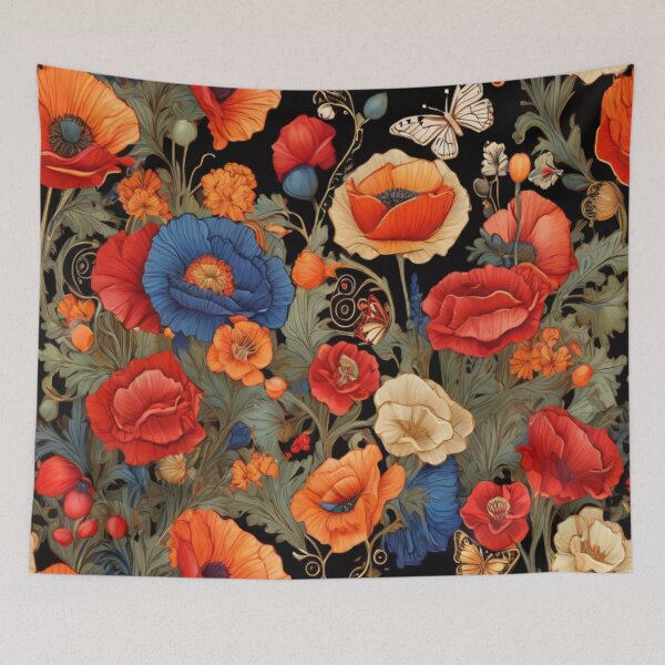 Item preview, Poppy field designed and sold by Flowersonstuff.