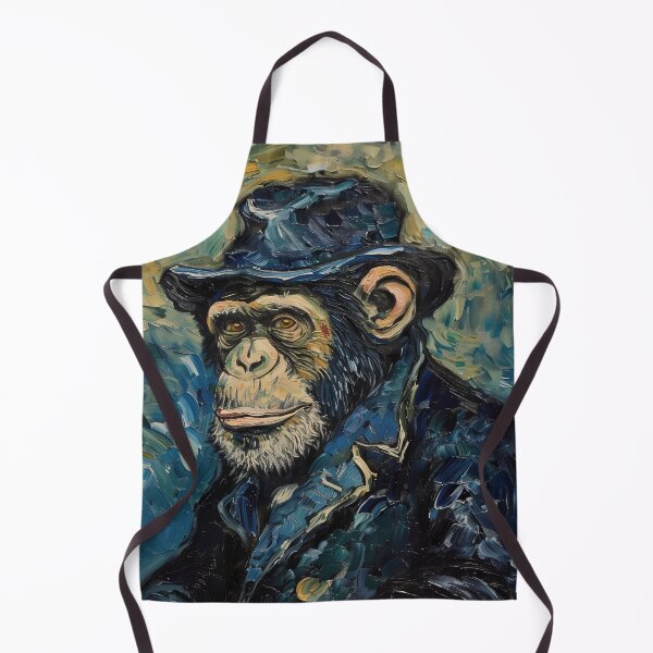 Item preview, Clothed Chimpanzee | Painting in the style of Vincent van Gogh designed and sold by ComicsFactory.