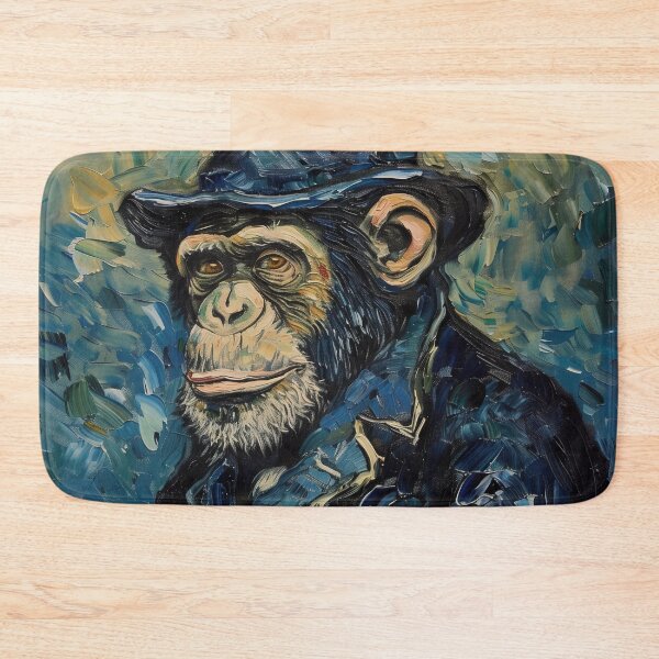 Item preview, Clothed Chimpanzee | Painting in the style of Vincent van Gogh designed and sold by ComicsFactory.