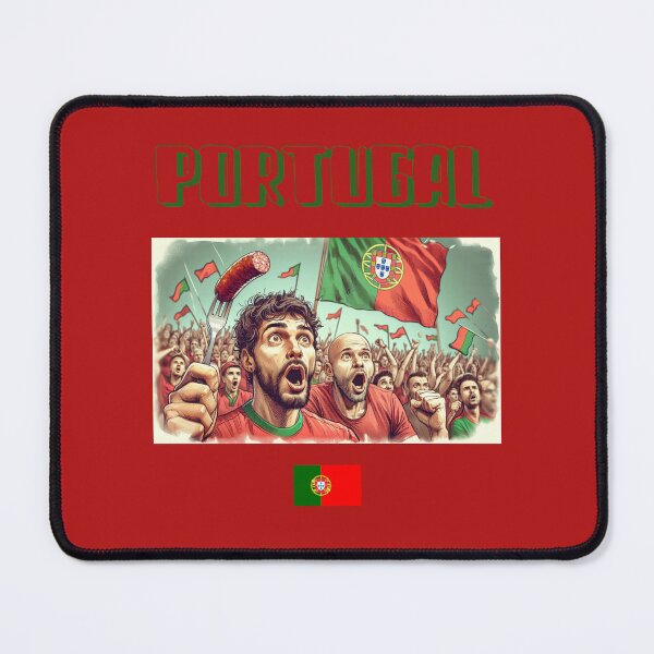 Item preview, Portugal Fans Euro24, sausage on a Fork. designed and sold by Get-Forked.