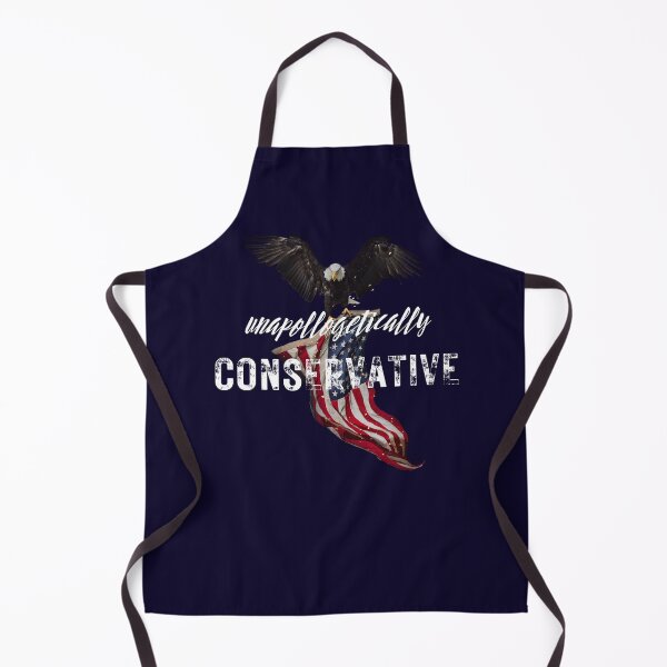 Item preview, Unapologetically Conservative American Flag and Eagle Patriotic Shirt designed and sold by NerdGrrl.