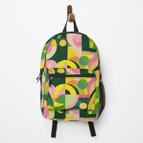 Item preview, Patrón geométrico verde y rosa designed and sold by Repetra.