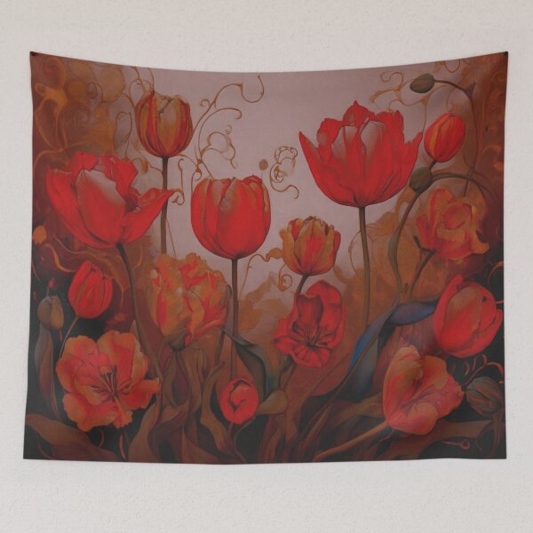 Item preview, red tulips designed and sold by Flowersonstuff.