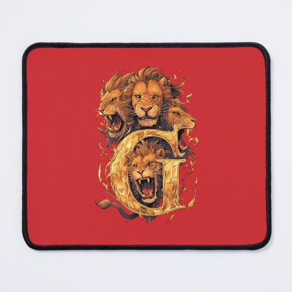 Item preview, Four Lions and the Letter G - Fantasy designed and sold by Fenay Designs.