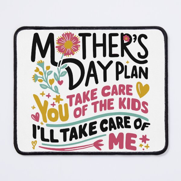 Item preview, Funny Mother's Day Plan with Vibrant Floral Illustration designed and sold by HahaHandlesHub.