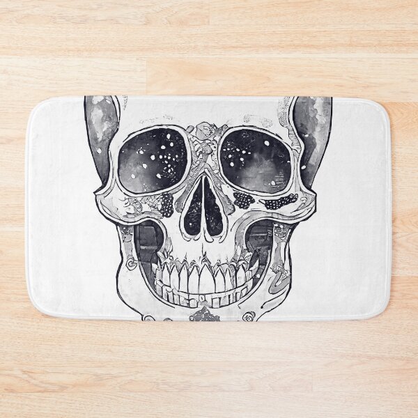 Item preview, Japanese Ukiyo-e Skull Black and White/2 designed and sold by Synthwave Poem.