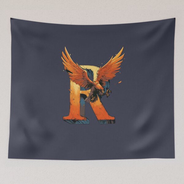 Item preview, Flying Eagle and the letter R - Fantasy designed and sold by Fenay Designs.