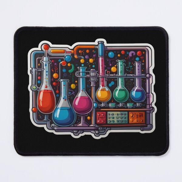 Item preview, Abstract Chemistry Lab Art: A Fusion of Science and Creativity in Vivid Colors designed and sold by Molecularmerch.