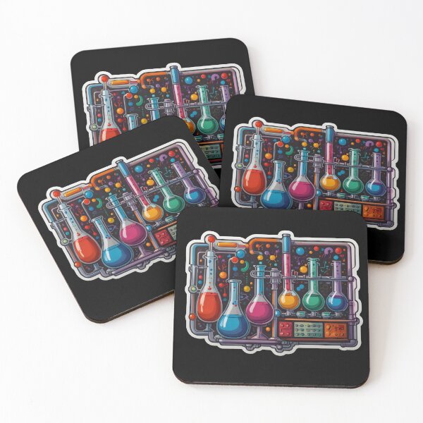Item preview, Abstract Chemistry Lab Art: A Fusion of Science and Creativity in Vivid Colors designed and sold by Molecularmerch.