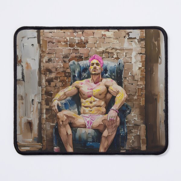 Item preview, Urban Throne: Regal Masculinity Amidst Ruins - GayDoodles Art designed and sold by GayDoodles.