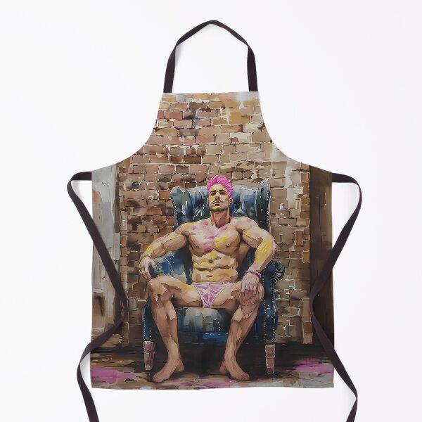 Item preview, Urban Throne: Regal Masculinity Amidst Ruins - GayDoodles Art designed and sold by GayDoodles.
