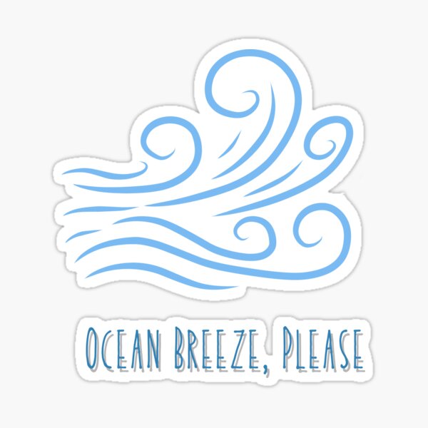 Item preview, Ocean Breeze, Please; Beach Theme designed and sold by PrintEveryday.