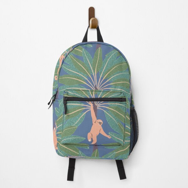 Item preview, Playful monkeys climbing palm trees pattern designed and sold by Pixie Lopi.