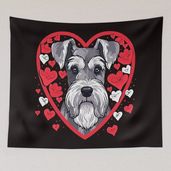 Item preview, Miniature Schnauzer Valentine designed and sold by creativellashop.