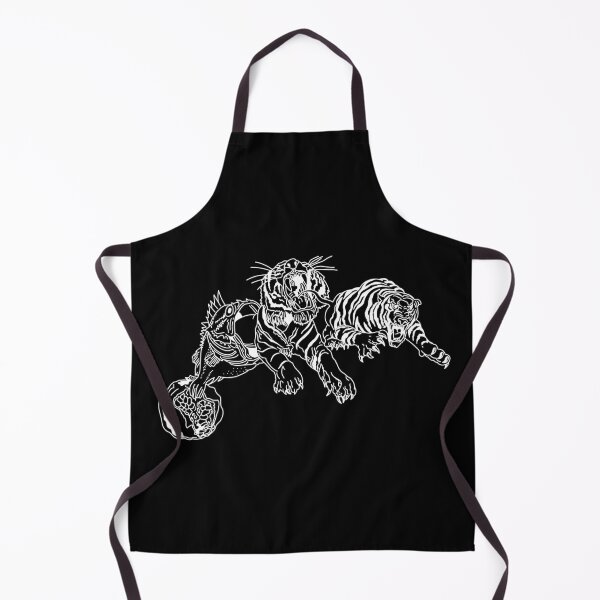 Item preview, Surrealist Dream: The Pomegranate, Fish, and Tigers - Dream Caused by the Flight of a Bee (White) designed and sold by StudioHitsu.