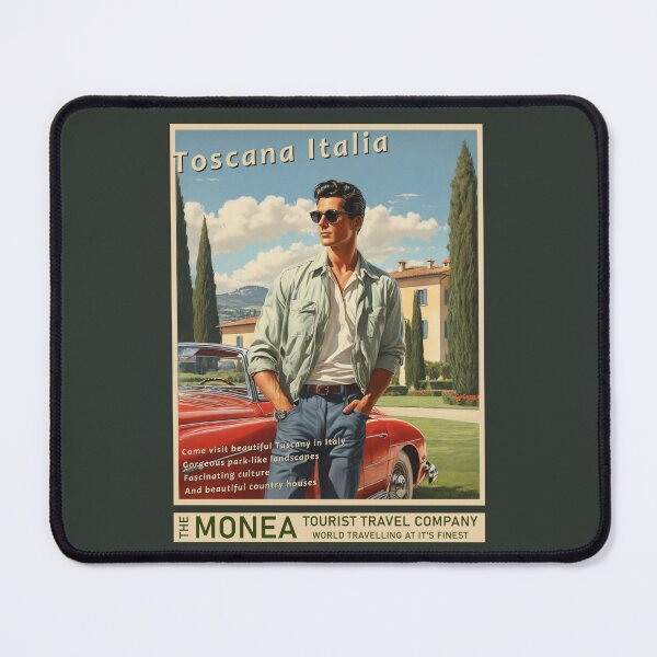 Item preview, Vintage travel poster - Toscana Italia 50's style designed and sold by Museum Of Non-Existing Art.
