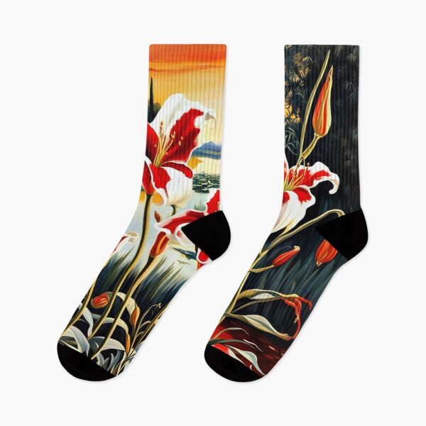 Item preview, Lilies at the lake edge designed and sold by George Hutton Hunter.